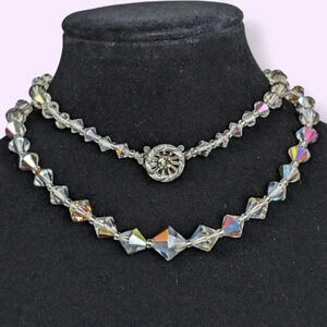 V. Conical AB Crystal Necklace